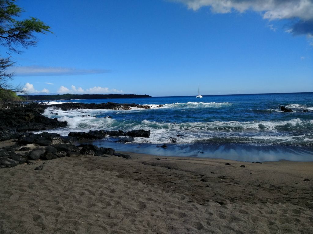 Kanaio beach at the end of the trail